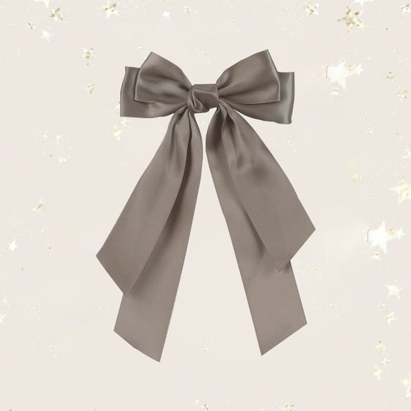 Doublelayer Satin Ribbon Broken Bow Hairpin Polyester Handmade Women's Hair Accessories