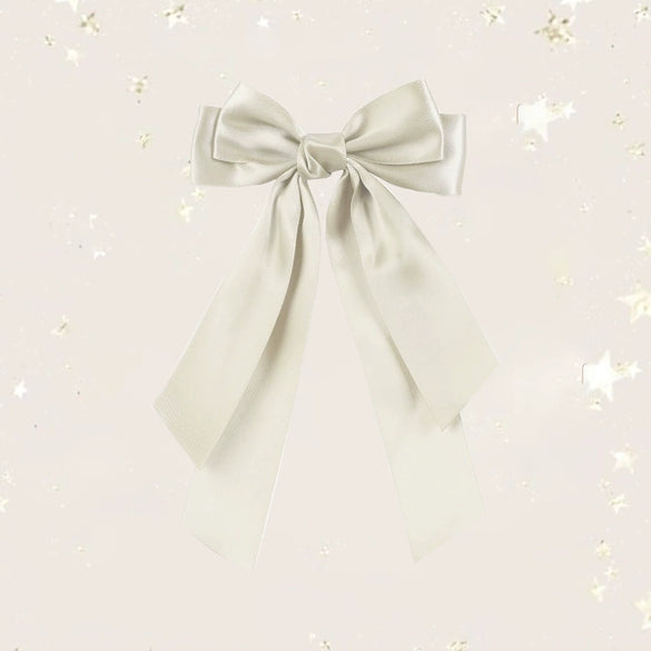 Doublelayer Satin Ribbon Broken Bow Hairpin Polyester Handmade Women's Hair Accessories