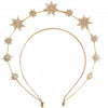 Doublelayer Sixpointed Star Boho Headband Metal Electroplated Women's Hair Accessories