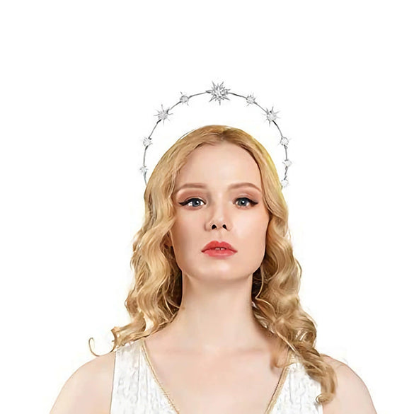 Doublelayer Sixpointed Star Boho Headband Metal Electroplated Women's Hair Accessories