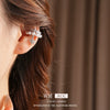 Doublelayer Zircon Fake Pearl Pendant Earrings Geometric Light Luxury Style Set With Zirconia