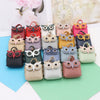 Doublesided Pu Leather Cartoon Owl Coin Purse Bag Keychain Pendant Modern Simplicity Style