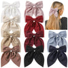 Doublesided Satin Bow Handmade Women's Oneword Clip Hairpin
