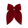 Doublesided Satin Bow Handmade Women's Oneword Clip Hairpin