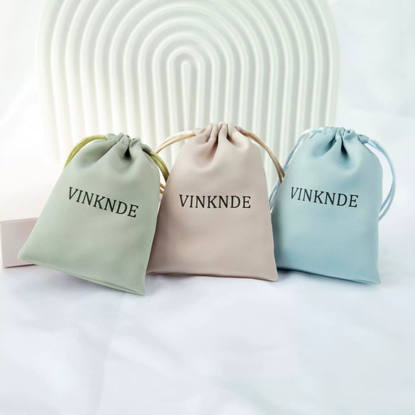 Drawstring Satin Silk Jewelry Storage Bag