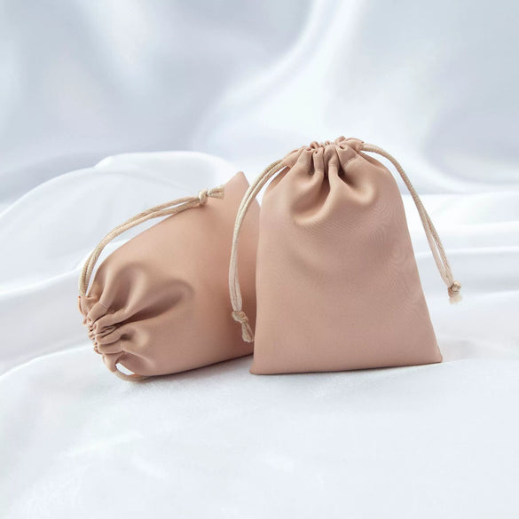 Drawstring Satin Silk Jewelry Storage Bag