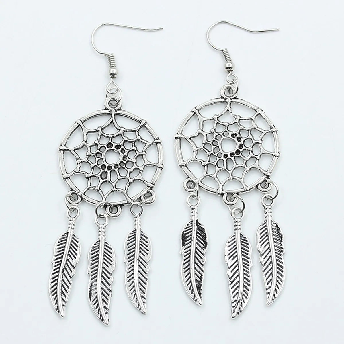 Ethnic Style Geometric Plating Alloy Gem Earrings