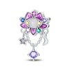 Dream Catcher Moon Beads Pendant Diy Jewelry Accessories Bracelet Silver Plated Dripping Oil Style