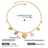 Dried Flower Necklace Stainless Steel Electroplated Women's