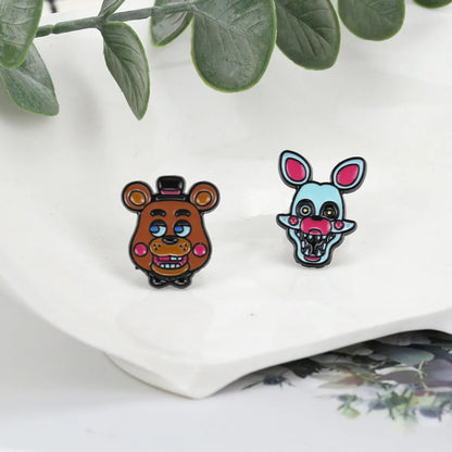 Drip Oil Brown Bear Cartoon Alloy Brooch Corsages Wholesale