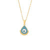 Drop Oil Eye Necklace Palm Pendant Jewelry Stainless Steel Personalized