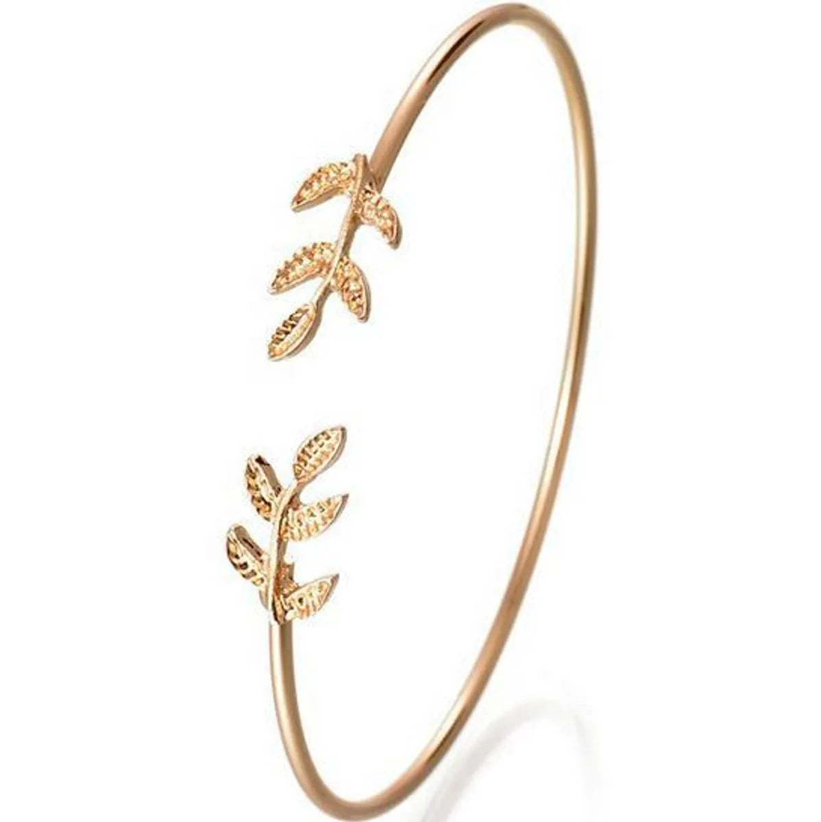 E011 European And American Hot Leaf Bracelet Open Leaf Bracelet Jewelry Yiwu Wholesale Of Small Articles Stall Supply