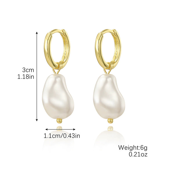 Ear Buckle Artificial Crystal Geometric Electroplating Simple Light Luxury Highend