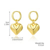 Ear Buckle Artificial Crystal Geometric Electroplating Simple Light Luxury Highend