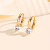 Ear Buckle Set Copper Inlaid Zircon Light Luxury Geometric Style Women's