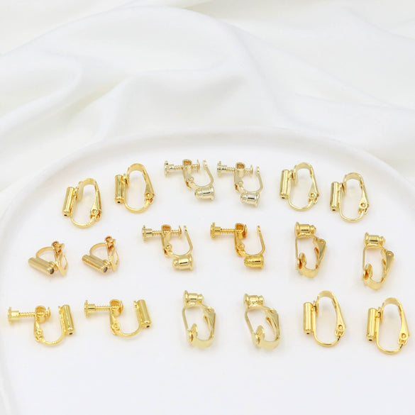 Ear Clip Converter 18K Gold Plated U Shaped
