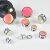 Ear Expansion Jewelry Stainless Steel Geometric Dripping Oil Natural Style Round