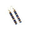 Ear Jewelry Resin Wood Multicolor Gold Foil Geometric Electroplating Earrings