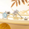 Ear Nail Titanium Steel Fivepointed Star Zircon For Young Girls