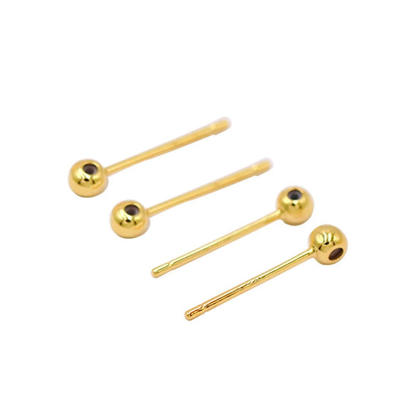Ear Needle Earrings Copper 925 Silver 14K Gold Plated Natural Style Diy Accessories