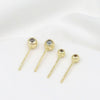 Ear Needle Earrings Copper 925 Silver 14K Gold Plated Natural Style Diy Accessories