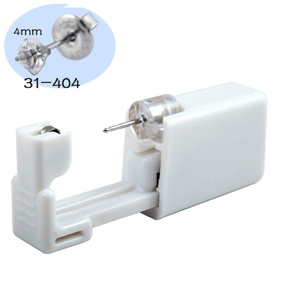 Ear Piercing Tool Ear Stud Gun 316L Stainless Steel Geometric Electroplated