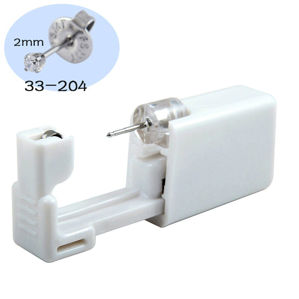 Ear Piercing Tool With 316L Stainless Steel Pearl Earrings