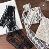 Early Spring Accessories Retro Lace Silk Scarf Headband Geometric Pattern Versatile Decorative Ribbon Headband Belt