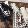 Early Spring Accessories Retro Lace Silk Scarf Headband Geometric Pattern Versatile Decorative Ribbon Headband Belt