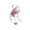 Earring Alloy Resin Imitation Pearl Acrylic Butterfly Contour Electroplated