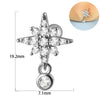 Earring Bat Wing Zircon Copper Inlaid Heart Shaped Stainless Steel Geometric Pattern