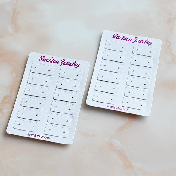 Earring Card Jewelry Bag Decoration Packaging Made Of Paper And Cardboard For Earrings Jewelry Packaging Pvc Spot Design Suitable For Stud Earrings