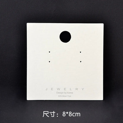 Earring Card Paper New Jewelry Packaging Pvc Card Wholesale