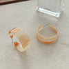 Earrings Acetic Acid Geometric Light Luxury Handmade