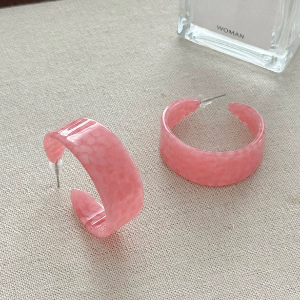 Earrings Acetic Acid Geometric Light Luxury Handmade