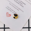 Earrings Alloy And Cloth Leopard Print Round Diy Jewelry Accessories