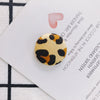 Earrings Alloy And Cloth Leopard Print Round Diy Jewelry Accessories