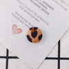 Earrings Alloy And Cloth Leopard Print Round Diy Jewelry Accessories