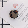 Earrings Alloy And Cloth Leopard Print Round Diy Jewelry Accessories