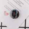 Earrings Alloy And Cloth Leopard Print Round Diy Jewelry Accessories