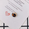 Earrings Alloy And Cloth Leopard Print Round Diy Jewelry Accessories