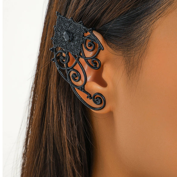 Earrings Alloy Geometric Pattern Gothic Style Diamond Design For Women