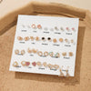 Earrings Alloy Imitation Pearl Diamond Geometric Simple Style For Women
