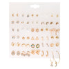 Earrings Alloy Imitation Pearl Diamond Geometric Simple Style For Women