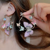 Earrings Alloy Retro Oil Dropping Geometric Style For Women