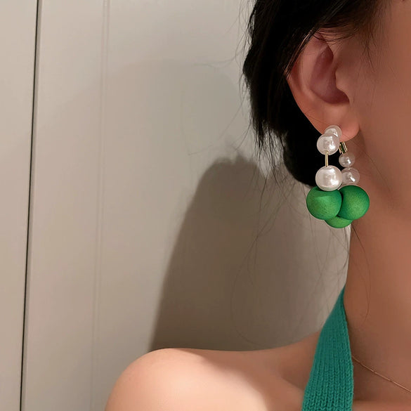 Earrings Alloy Retro Oil Dropping Geometric Style For Women