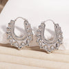 Earrings Brass Copper Plated Thick Gold Star Hollow Light Luxury Highend Women