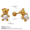 Earrings Butterfly Niche 316L Stainless Steel 18K Goldplated Electroplated Jewelry For Women
