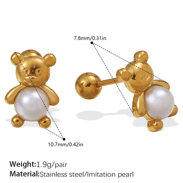 Earrings Butterfly Niche 316L Stainless Steel 18K Goldplated Electroplated Jewelry For Women