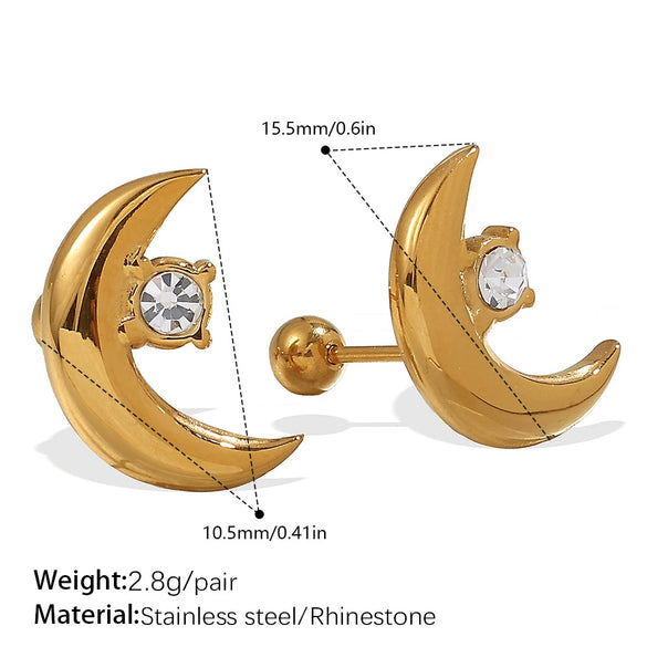 Earrings Butterfly Niche 316L Stainless Steel 18K Goldplated Electroplated Jewelry For Women